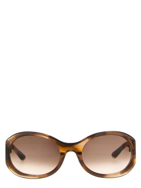 GUCCI Round Sunglasses Brown