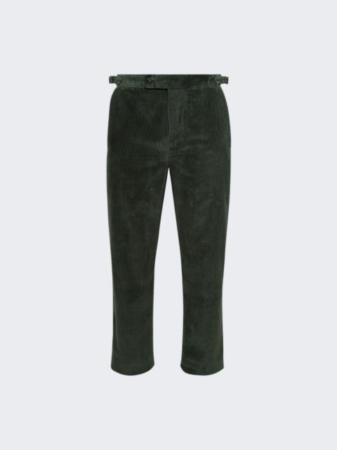 BODE Corduroy Side Buckle Trousers Green
