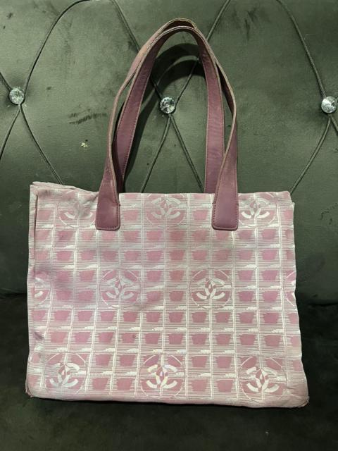 CHANEL Chanel CC Logo Travel Line Large Nylon Tote Bag