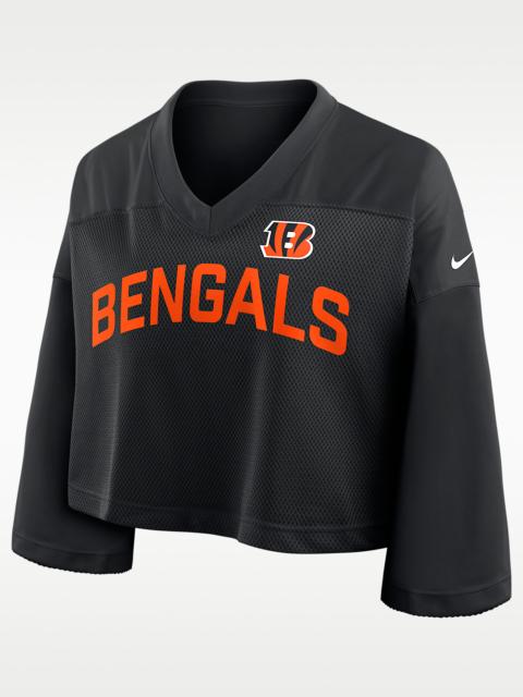 Nike Cincinnati Bengals Wide Receiver Jersey Fashion Women's Nike Dri-FIT NFL Cropped Top