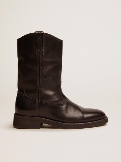 Golden Goose Biker boots in black leather