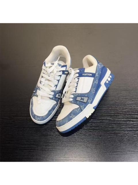Louis Vuitton Louis Vuitton Blue Denim Logo Casual Shoes