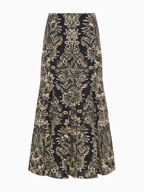 ULLA JOHNSON Clarisse Trumpet Midi Skirt