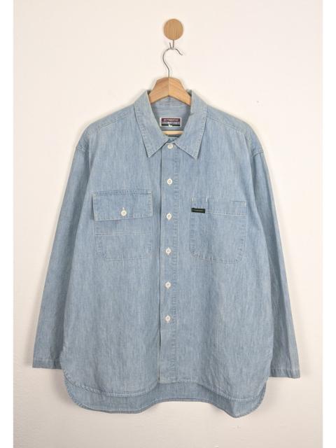 Nigel Cabourn Jeans denime button front designer shirt
