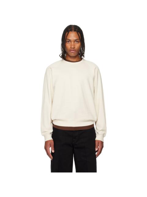 Lemaire Off-White Crew Neck Sweatshirt