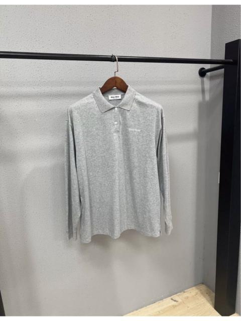 Miu Miu Miu Miu Long Sleeve Polo Shirt