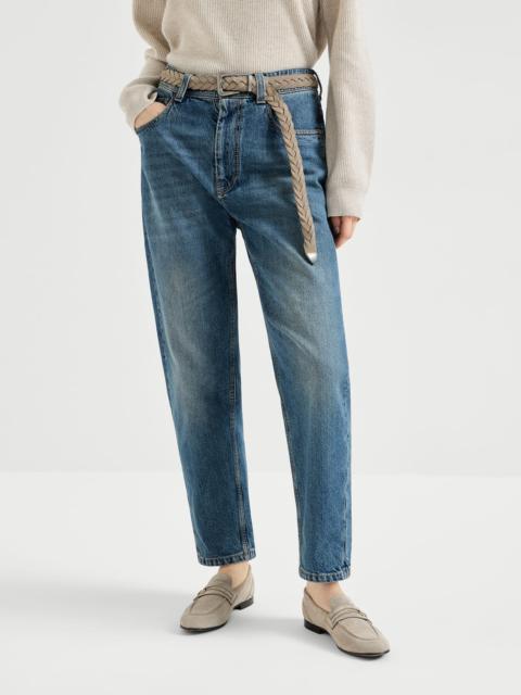 Brunello Cucinelli Authentic denim baggy tapered trousers