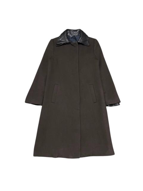 Other Designers Viktor & Rolf Wool Double Leather Collar Long Coat