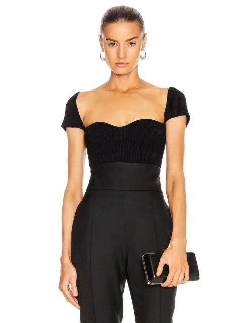 KHAITE Ista Cap Sleeve Top