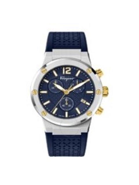 FERRAGAMO Ferragamo F-80 Chronograph Quartz Blue Dial Men's Watch SFJE00724