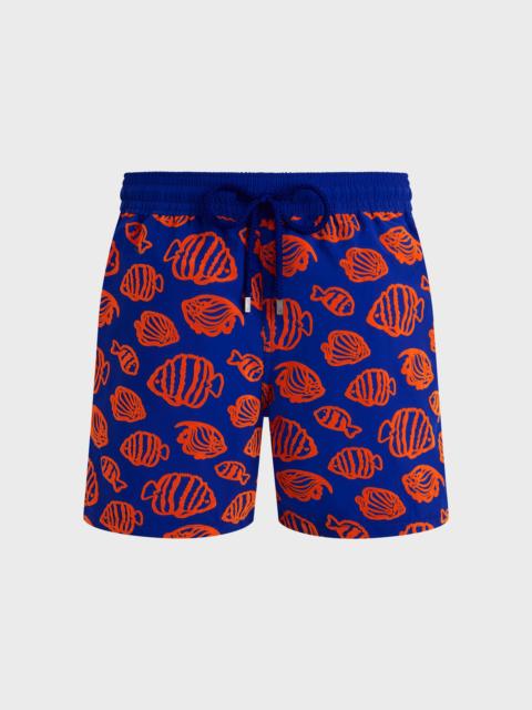 Vilebrequin Men Swim Trunks Fishy vibes