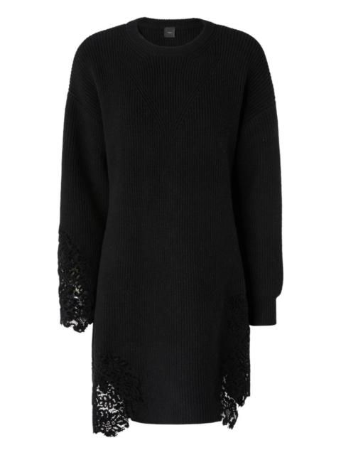 PINKO lace panel mini dress
