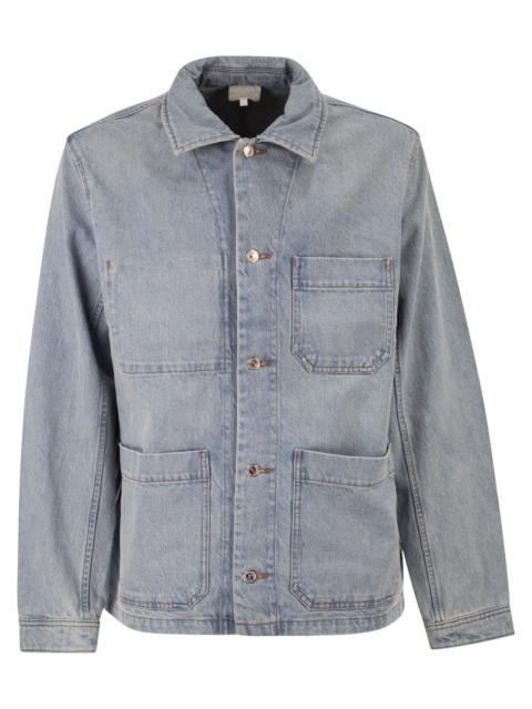 A.P.C. A.P.C. Men Cotton Denim Jacket With Patch Pockets
