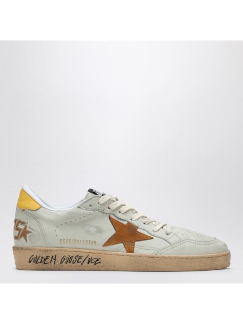 Golden Goose Golden Goose Ballstar Ivory/Brown/Yellow Sneaker Men