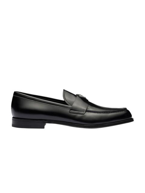 Prada Brushed Leather Loafer 'Black'