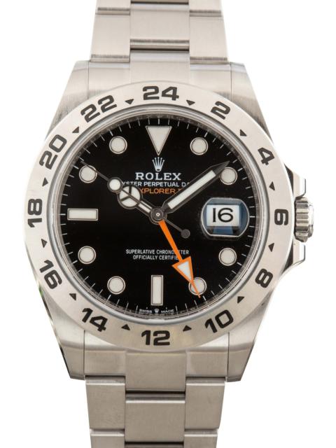 ROLEX Rolex Explorer II Ref 226570 Black Chromalight Dial