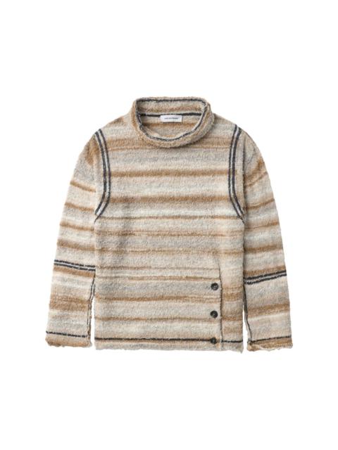 stripe-detailing jumper