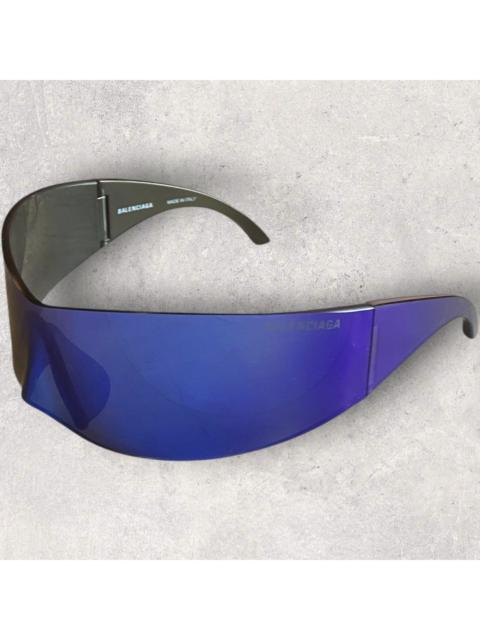 BALENCIAGA Balenciaga Blue Mirror Panther Sunglasses