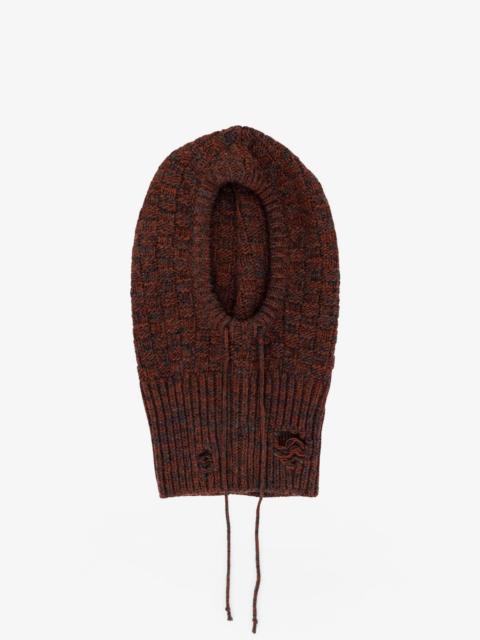 MM6 Maison Margiela Mm6 Maison Margiela Wool Blend Balaclava With Distressed Effect