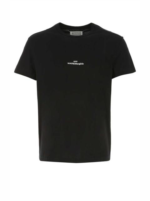 Maison Margiela Maison Margiela Men Black Cotton T-Shirt