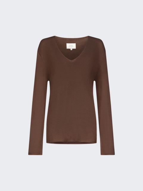 Loulou de Saison Saya V-neck Sweater Brown
