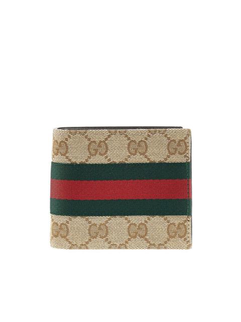 GUCCI Gucci Original GG Bi-fold Wallet Beige