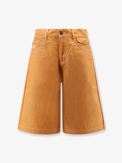 Other Designers Walk In Paris Baggy Orange Denim Shorts