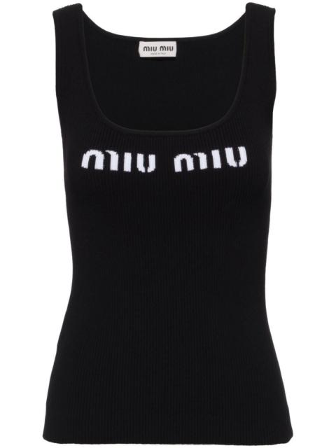 Miu Miu Viscose tank top - MMV077_12TJ_F0002_S_231 | REVERSIBLE