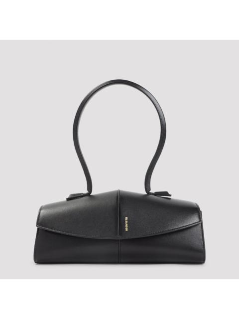 Jil Sander JIL SANDER Black Leather Shoulder Bag New & Authentic