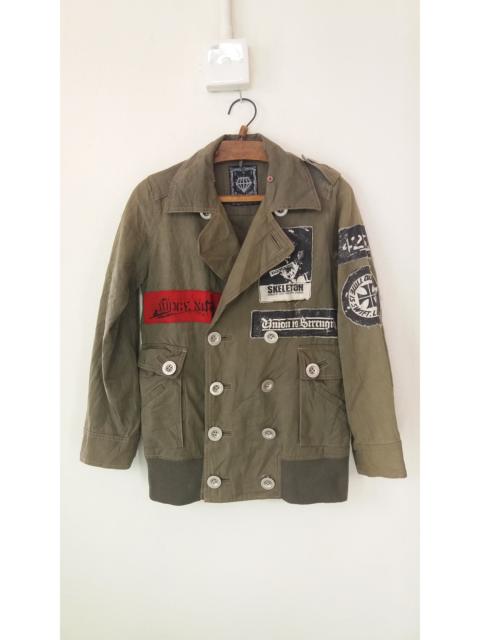 Other Designers Designer - [Last Drop] Algonquins Army Jacket Punk Patches Rare