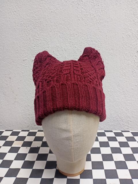 Other Designers Vintage Ear Horn Devil Beanie Hat