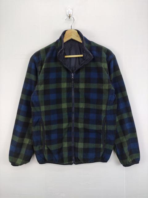 Other Designers Vintage Uniqlo Jacket Fleece Reversible Zipper Checkered