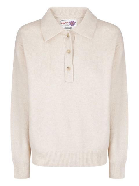 HOWLIN' buttoned collar polo top