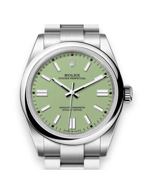 ROLEX Rolex Oyster Perpetual Automatic Chronometer Green Dial Men's Watch M134300-0006