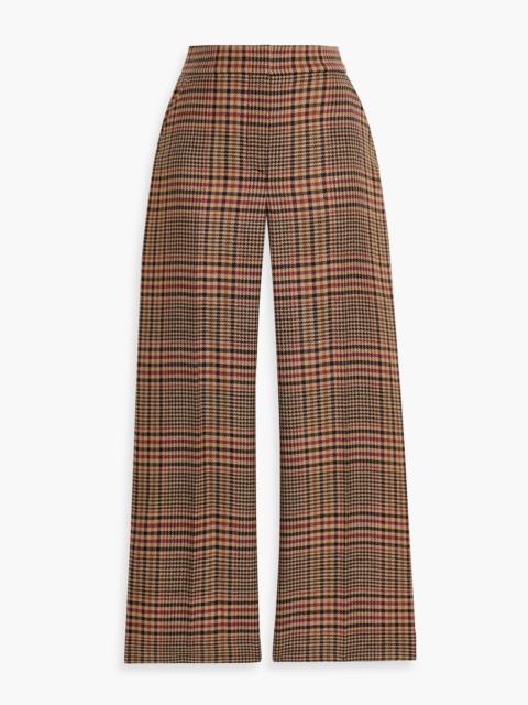 VERONICA BEARD Brixton Prince of Wales checked wool straight-leg pants