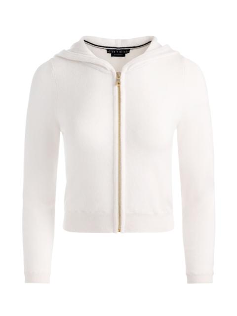 Alice + Olivia DOLLIE CARDIGAN ZIP HOODIE