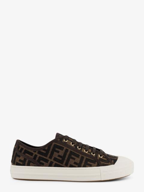 FENDI Fendi Men Fendi Domino Ff Jacquard Fabric Sneakers