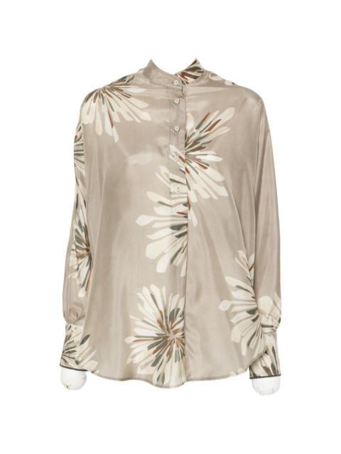 Brunello Cucinelli Brunello Cucinelli Women Printed Silk Shirt