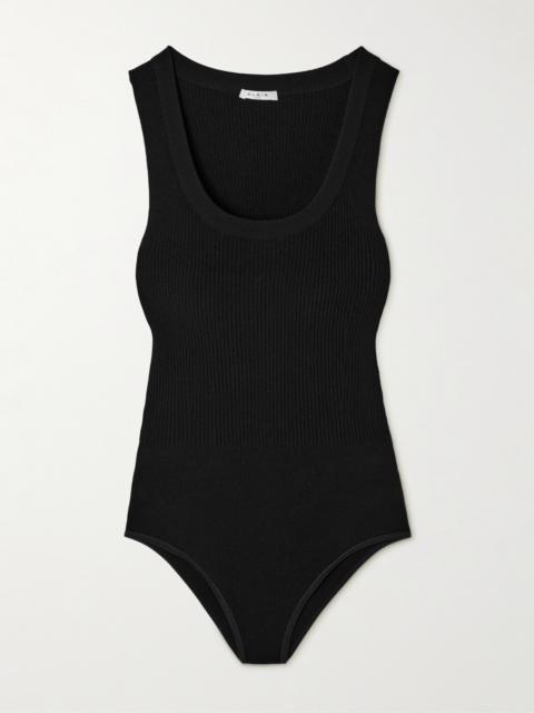 Alaïa Ribbed-knit Bodysuit
