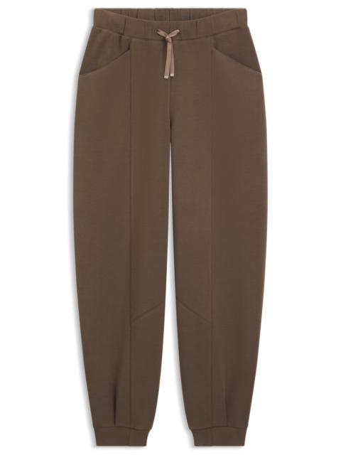 BOSS RELAXED-FIT TRACKSUIT BOTTOMS WITH LUSTROUS PIPING