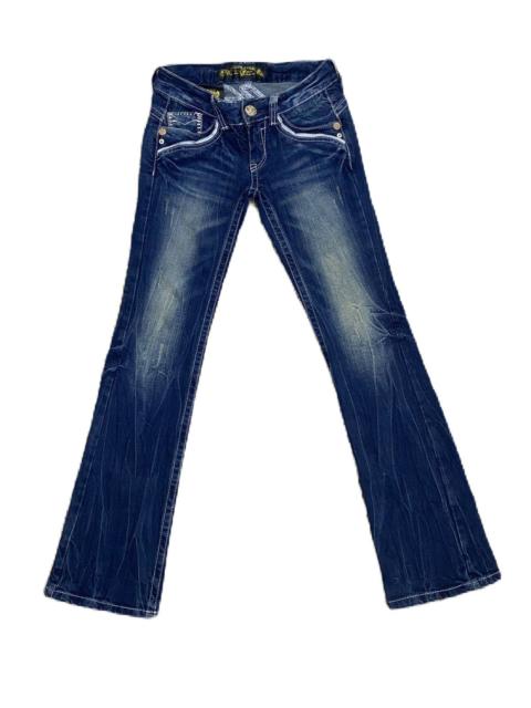 Other Designers If Six Was Nine × Junya Watanabe - FLARE LAGUNA BEACH RED STICH LOW RISE CHROME HEART STYLE