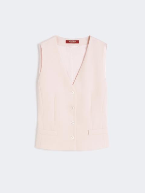 Max Mara Wool crepe gilet - PINK