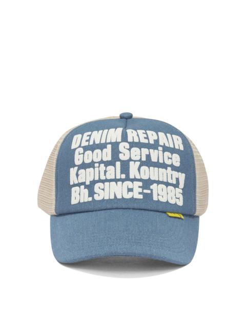 Kapital Kapital Denim Repair Service Trucker Hat