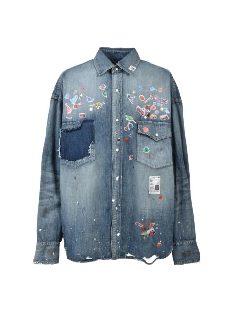 Maison MIHARAYASUHIRO DENIM SHIRTS W STICKER / IND