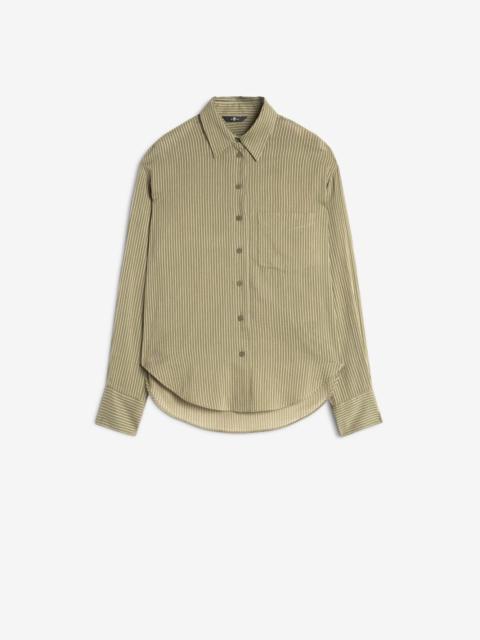 7 For All Mankind Oversize Button Down Shirt in Army Stripe