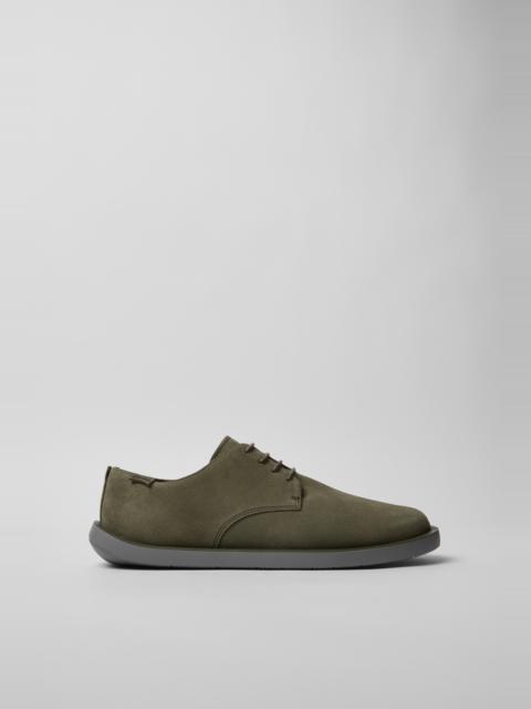 CAMPERLAB Green Nubuck Shoe for Men.