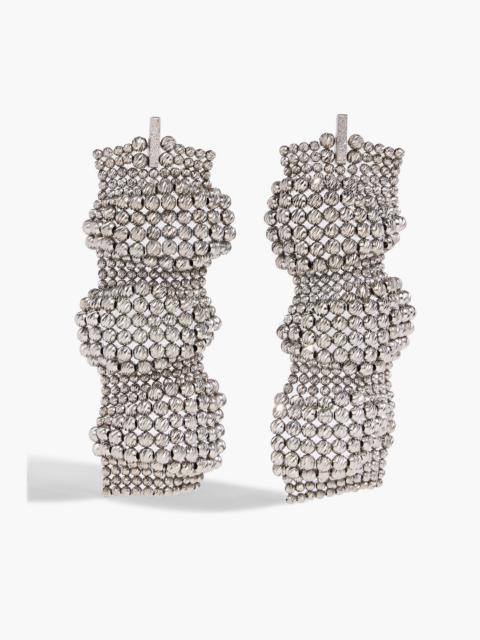 Brunello Cucinelli Beaded silver-tone earrings