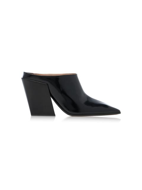 Bottega Veneta Leather Mule Pumps black
