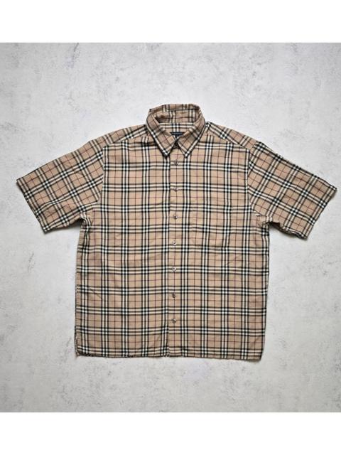 Burberry Burberry London Men's M Nova Check Short Sleeve Shirt