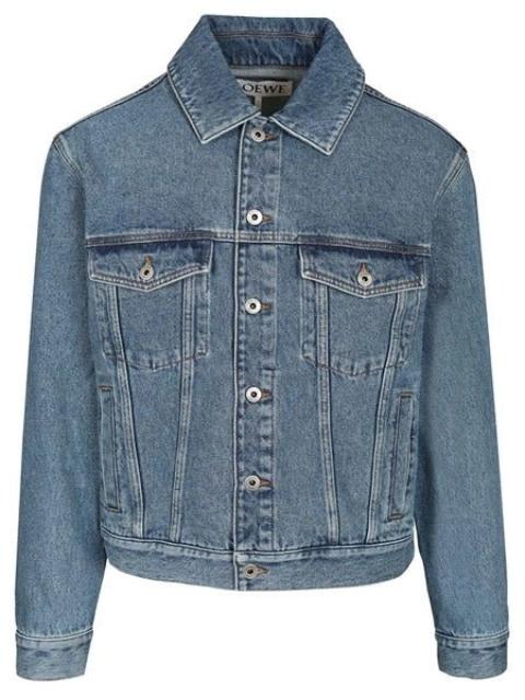 Loewe Loewe Anagram Denim Jacket Light Blue